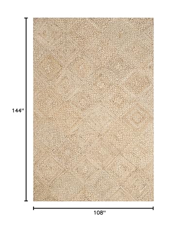 Tapete de Fibra Natural SAFAVIEH 9' x 12' Hecho a Mano miniatura 2