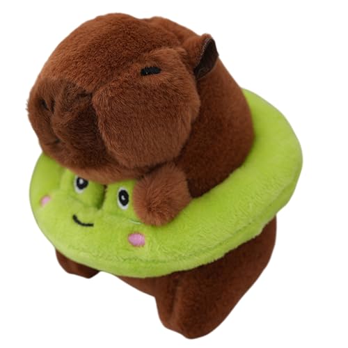 Colgante genérico Capybara Peluche – Llavero animal en miniatura suave | Colgante Capybara realista para mochila de llaves, gadget de colección suave o regalo para la familia de los amigos