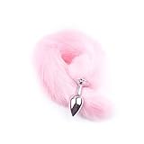 BONDAGERIE® Pixie Pink - Coda con Plug in Acciaio Taglia: M