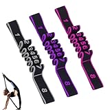 Shwdsy Fitnessband mit Schlaufen, 3 Stück Dehnbänder, Mehrringig Verstellbar Fitnessbänder Stoff, 3 Farben Yoga Stretching Resistance Strap, Einfach zu Bedienen, für Fitness und Yogatraining