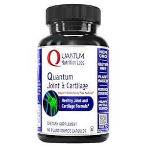 Quantum Joint & Cartilage Support Supplement – for Men & Women, Joint Mobility and Muscle Health, Cartilage Repair, Gluten Free, Plant-Sourced, Non-GMO – 90 Capsules