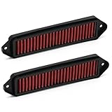 PQY Cabin Air Cowl Filters Compatible with BMW E chassis E82 E88 E90 E91 E92 E93 X1 335i 135i 328i Red