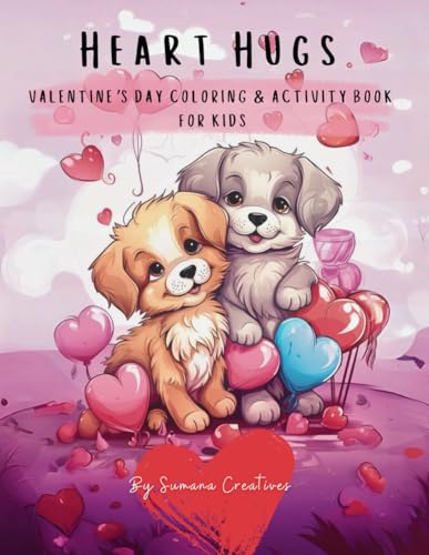 Heart Hugs: Valentine’s Day Coloring & Activity Book For Kids image 2