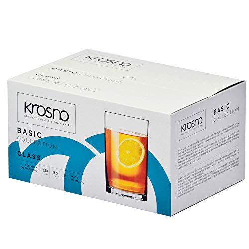 Krosno Teegläser 6er Set, 270 ml, Basic Kollektion – Ansicht 6