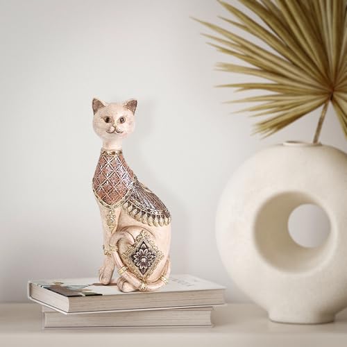 Estatua de gato para decoración del hogar miniatura 5