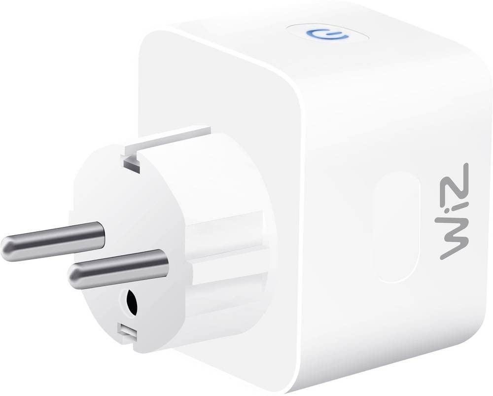 WiZ Smart Plug - Smart Plug - Smart App/Voice Control via WiFi - Includes Power Consumption Measurement - Single Pack - White
