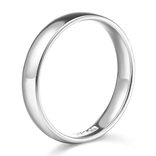 14k Yellow OR White Gold 5mm SOLID Plain Wedding Band2