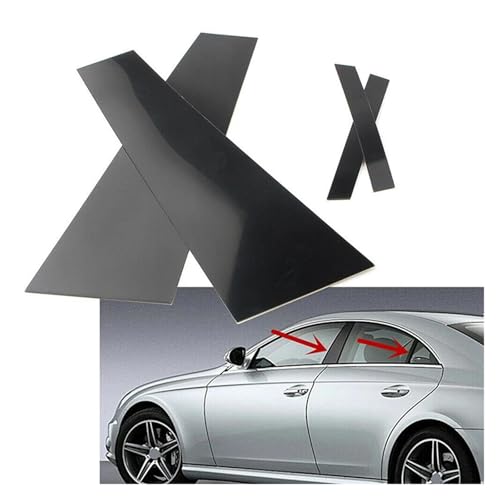 Adhesivo de ventanas para Mercedes Cls 2006-2011, repara pilares mate con negro brillante 4