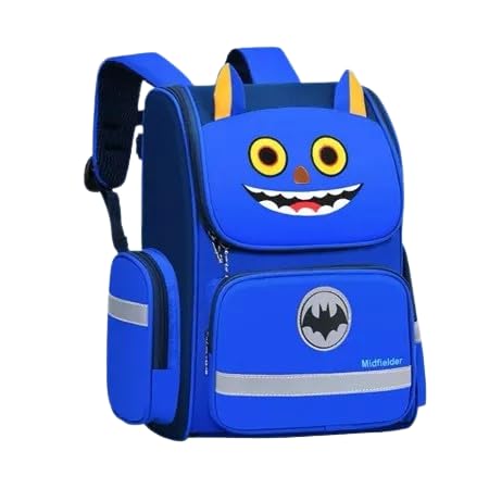 Mochila Escolar infantil Reforçada Unicornio – 41cm – Estilo Fofo e Conforto Diário (Azul Robô)