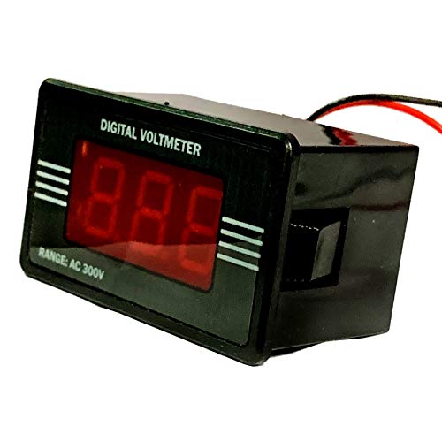 Microtail Plastic AC 60-300v direct digital voltmeter indicator portable for home, office & industry use, Black Colour (B08LYSTZWG) Amazon Price History, Amazon Price Tracker