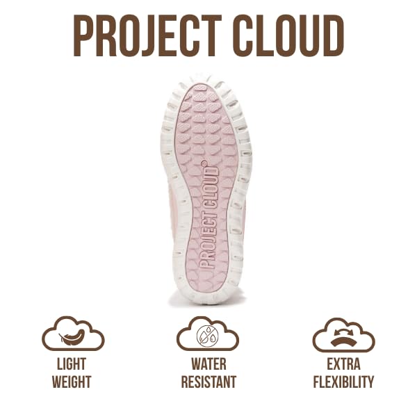 Image of Project Cloud 100% Genuine Leather Womens Snow Boots- Genuine Leather Waterproof Memory Foam Insole and Non-Slip Winter Snow Boots For Women Footwear - Outdoor Shoes (Leonora)