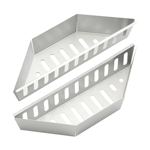 WSQHAO Panier à Charbon De Bois Panier à Charbon de Bois en Acier Inoxydable, Panier à Charbon de Bois, paniers à briquettes de Carbone (2 pièces)