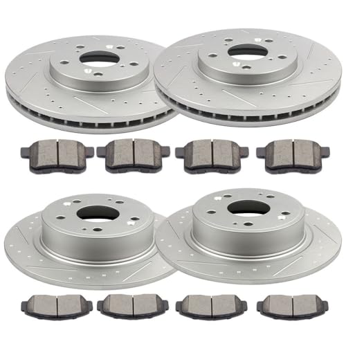 Image of SCITOO Brake Kits Front Rear Brake Rotors Brake Pad:31275;D787;31479;D1336 | Fit For Acura For TSX 2009-2010,For Honda For Accord 2008-2011