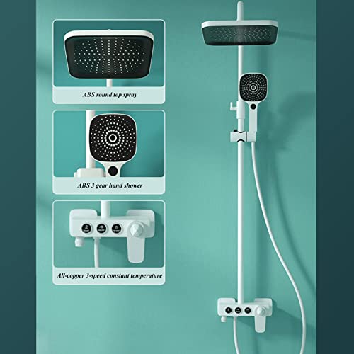 Robinet de Douche en Laiton Blanc : Fini les Variations d'Eau - 3
