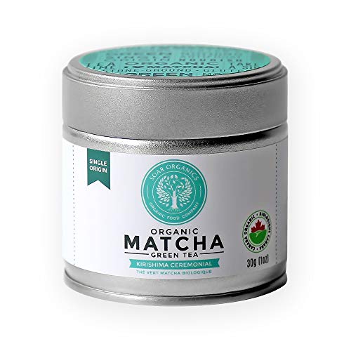 Soar Organics - Organic Japanese Matcha Green Tea Powder - Kirishima Ceremonial Grade - Single Origin - 30g
