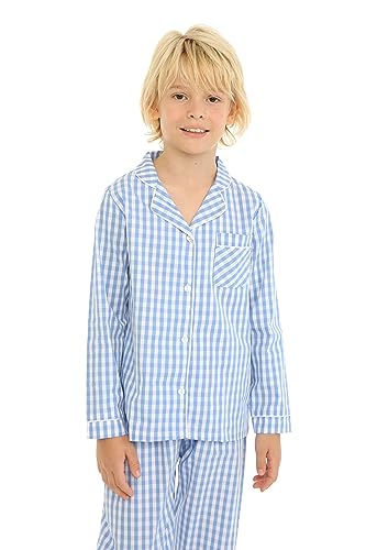 Mud Kingdom Boutique Girls Boys Pajamas Set Collared Long Sleeve Sleepwear4