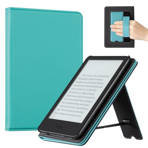 Image of CoBak Case for 6 inch E-Reader Cases (2024 & 2022, 11th Gen) - PU Leather Smart Cover with Auto Sleep /Wake & Hand Strap, Premium Protective Case for E-Reader Case