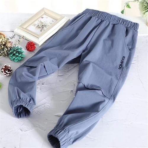 Kids Boys Elastic Waist Sports Exercise Trousers Sweatpants Casual Dance Pants 18 Months Boy Clothes Winter Blue3