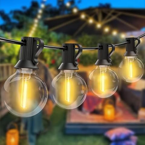 Woolmug 76FT Outdoor Festoon Lights Cover