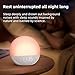 Sunrise Alarm Clock White Noise Machine: Natural Wake Up Light - Dimmable Clock with Bluetooth Speaker for Bedroom - 25 Sleep Sounds for Baby Adults Kids Frost White