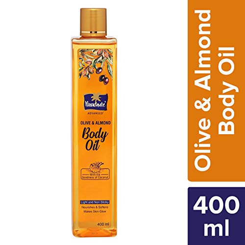 Image of Parachute Advansed Olive & Almond Body Oil For Nourished Glowing Skin, 400 ml