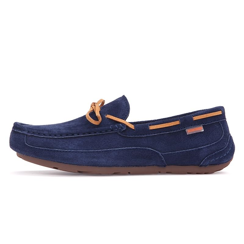 Loafers for Men Round Toe PU Leather Moccasins Boatshoes Comfortable Flat Heel Resistant Classic Prom Slip On2