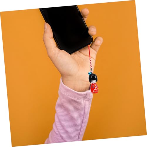 FONDOTIN 2pcs Japanese Traditional Kimono Dolls Keychains for Decor Home Car Style Ornament