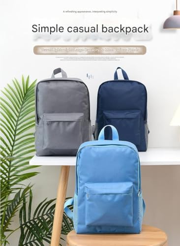 Japanese Korean Style Oxford Backpack for Men and Women Large Capacity Lightweight Travel Bag with Breathable Straps(Gray)2