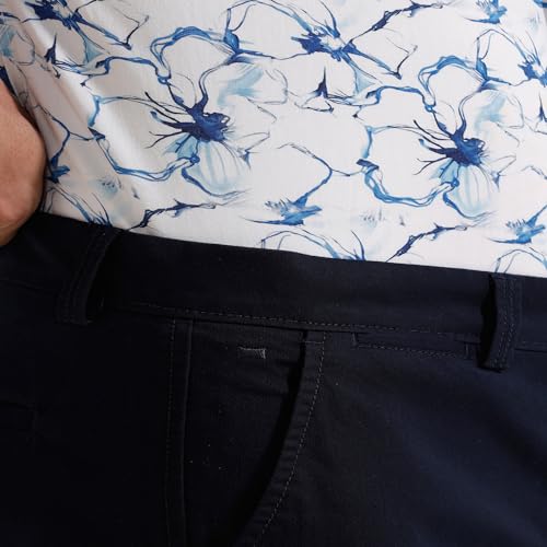 Image of BASICS Premium Cotton Stretch Formal Trousers for Men | Office Pants