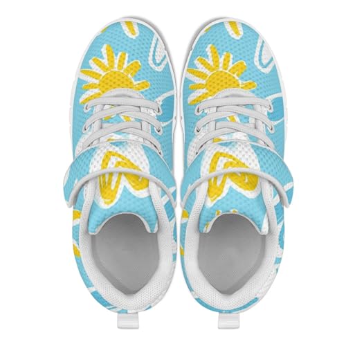 MARSVOVO Single Buckle Sneakers for Girls 2025 Breathable Running Shoes Lightweight Outdoor Non Slip Sports Footwear