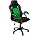 Gamer Stuhl Gaming Schreibtischstuhl Chefsessel Bürostuhl Ergonomisch, Grün, 9 Farbvarianten, gepolsterte Armlehnen, Wippmechanik, belastbar bis 150 kg, Lift TÜV geprüft, Panorama24