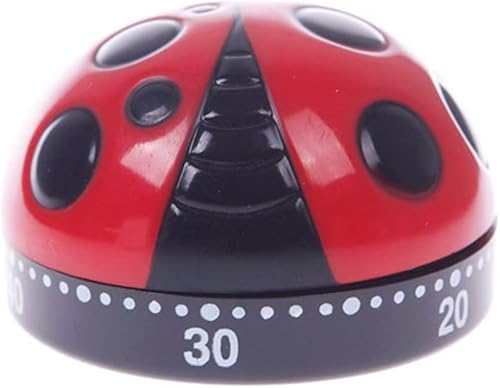 Miniatura 6 de Temporizador de cocina mecánico de mariquita - Reloj despertador de cocina de 60 minutos con anillo fuerte