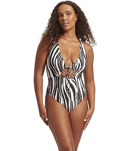 Seafolly Zahara maillot de bain 1 pièce luxueux à cordon de serrage
