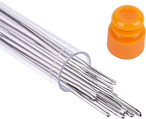 Image of Inrali 5 Sizes (25PCS）Sewing Needles, Stainless Steel Yarn Knitting Needles,Crafting Knitting Weaving Stringing Needles