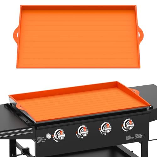 Silicone Griddle Cover for Blackstone - 36 Inch Full-Edge Covered Heavy Duty Food-Grade Silicone Griddle Mat for Blackstone Accessories, Protects Grill from Dirt and Rust
