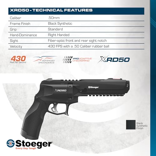 Image of Stoeger XRD50 .50 Caliber CO2 Powered Less Lethal Kinetic Launcher