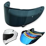 Shoei RF1200 X14 Helmet Visor Replacement Shield, Anti-Fog Sun Shield Accessory Compatible with RF-1200, CWR-1, X14, Z7, X-Spirit(Dark black)