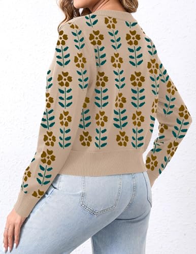 Image of Ziesexy Womens 2026 Leopard Cardigan Cropped Button Up Sweater