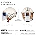 QUICKOOL Dual Visor 3/4 Open Face Motorcycle Helmet for Men & Women, DOT Approved Unisex Retro Half Helmet，Motorbike Casco for Moped Cruiser Bobber and Chopper (Long Outer Shield,L)