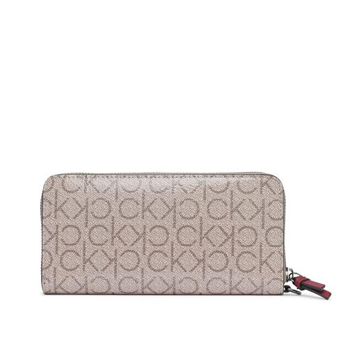Image of Calvin Klein Women's Key Item Saffiano Continental Zip Around Wallet With Wristlet Strap