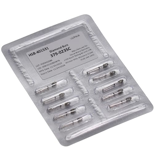 House Brand Dentistry 401531 Hsb Fg 379-023Sc Football Super Coarse Grit Diamond Burs 10/Pk thumb #2