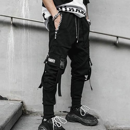 XYXIONGMAO Men’s Jogger Pants Techwear Hip Hop Harem Pants Streetwear Tactical Track Pants