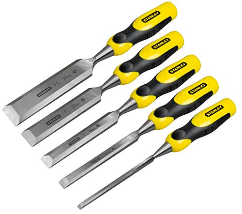 STANLEY 5 Piece Dynagrip Chisel and Strike Cap Set with Access, includes 6, 12, 18, 25, 32mm, 5-16-0421 3 STANLEY 5 Piece Dynagrip Chisel and Strike Cap Set with Access, includes 6, 12, 18, 25, 32mm, 5-16-0421 - Image 3