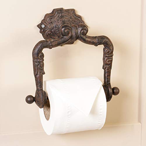 Rotolo di carta igienica in ghisa, stile vintage
