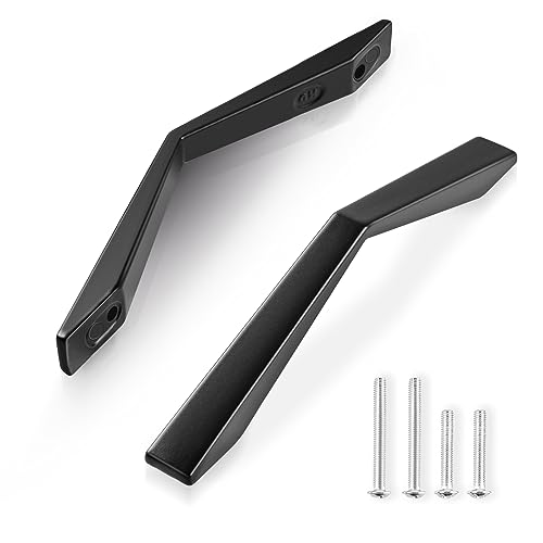 Niviy 10 Pack Black Kitchen Cupboard Handles, 96mm Kitchen Door Handles, Stainless Steel Furniture Cabinet Knobs Wardrobe Drawer Pulls