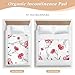 Retro Red Flowers Extra Large Resuable Potty Training Pad Waterproof Washable Pads for Bed Leakproof Quick Drying Cradle Mattress for Baby Toddler Children 52