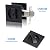 ITskyblrok Pocket Door Lock with Key, Matte Black Contemporary Entrance Square Pocket Door Lock, Bed/Bath Pocket Door Hardware, Sliding Pocket Door Latch