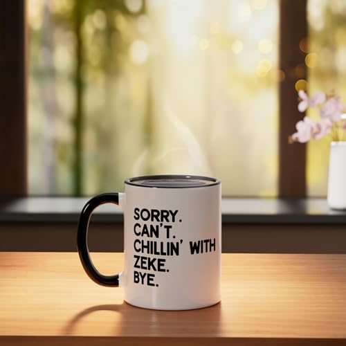 Taza de cerámica personalizada ZEKE negro/blanco miniatura 3