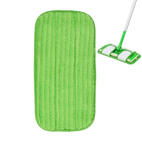 Almohadillas de limpieza de suelos, almohadillas de repuesto para fregona de microfibra para laminado, vidrio, madera dura | Flat Foor Mo-op | Almohadillas de repuesto para suelos que ahorran tiempo