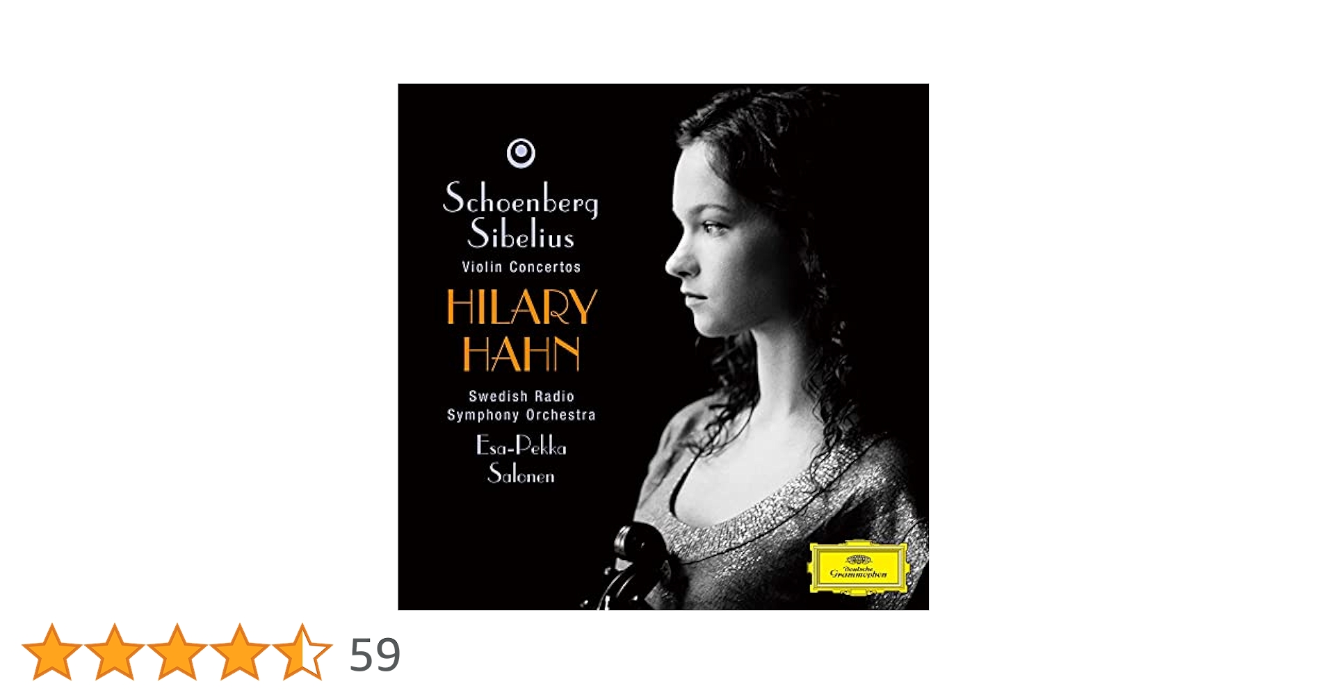 【直筆サイン】シベリウス&シェーンベルク:ヴァイオリン協奏曲 ヒラリー・ハーン Amazon | シェーンベルク&シベリウス: ヴァイオリン協奏曲 (SHM